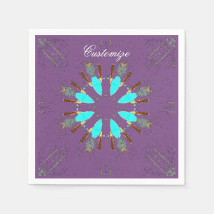 Arrowiad vethers pow-wow patroon Thunder_Cove Servet