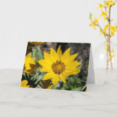 Arrowleaf Balsamroot Notecard Kaart (Gele Bloem)