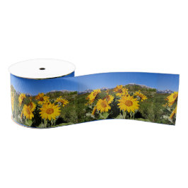 Arrowleaf Balsamroot Wildflower Ribbon Grosgrain Lint