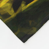 Arrowleaf Balsamroot Yellow Wildflower Abstract Fleece Deken (Hoek)