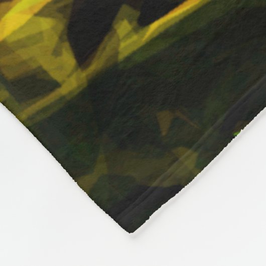 Arrowleaf Balsamroot Yellow Wildflower Abstract Fleece Deken (Hoek)