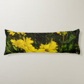Arrowleaf Balsamroot Yellow Wildflower Abstract Lichaamskussen (Voorkant)
