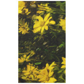Arrowleaf Balsamroot Yellow Wildflower Abstract Tafelkleed (Voorkant)