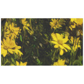 Arrowleaf Balsamroot Yellow Wildflower Abstract Tafelkleed (Voorkant (Horizontaal))