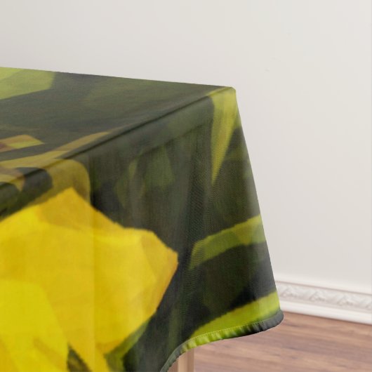 Arrowleaf Balsamroot Yellow Wildflower Abstract Tafelkleed (Voorbeeld)