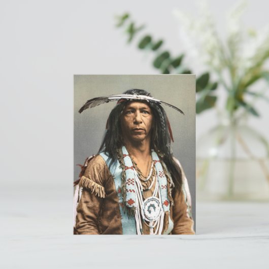 Arrowmaker An Ojibwa Brave1903  Indiaan Briefkaart (Staand voorkant)