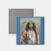 Arrowmaker - An Ojibwa Brave1903 Magneet (Voorkant / Achterkant)