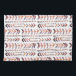 Arrowroot Geometrische Waterverf Patroon Roze Paar Theedoek<br><div class="desc">Decoreer uw huis met deze hand geschilderde geometrische handdoek met het pijlpatroon. Maakt een geweldig huishouden,  een verjaardag of een bruiloft cadeau! U kunt het aanpassen en tekst ook toevoegen. Bekijk mijn winkel voor veel meer kleuren en patronen!</div>