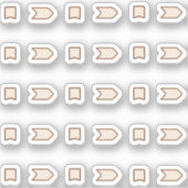 Arrows and flags sticker (Voorkant)