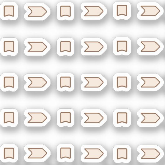 Arrows and flags  sticker (Voorkant)