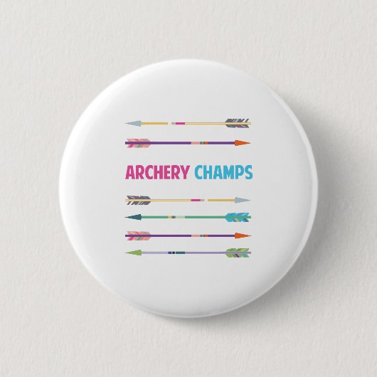 Arrows_Archery_Champs Ronde Button 5,7 Cm (Voorkant)
