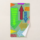 Arrows Bathroom Towel Set Bad Handdoek (Handdoek)