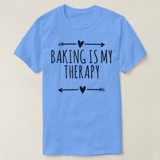 Arrows Best Friend Funny Baking is mijn therapie T-shirt (Design voorkant)