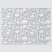 Arrows Deer Beren and Clouds Pattern Tissuepapier (Voorkant)