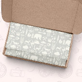 Arrows Deer Beren and Clouds Pattern Tissuepapier