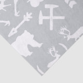 Arrows Deer Beren and Clouds Pattern Tissuepapier (Detail)