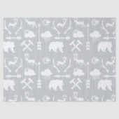 Arrows Deer Beren and Clouds Pattern Tissuepapier (Voorkant)