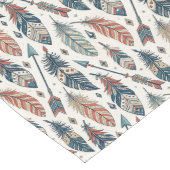 Arrows Feathers Tribal Table Runner Earth Tones Lange Tafelloper (Hoek)