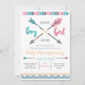 Arrows Gender openbaart partijuitnodiging beide Kaart (Voorkant)