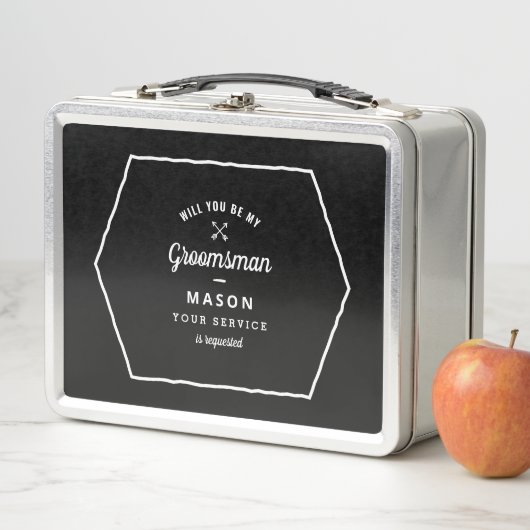 Arrows Groomsman-voorstel (In situ)