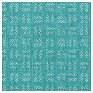 Arrows on Teal Linen Stof