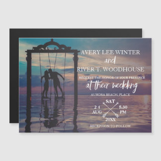 Arrows Photo Card Wedding Invite Magnetische Uitnodiging