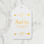Arrows Wedding Favor Bedankt Cadeaulabels (Voorkant)