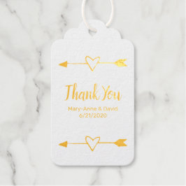 Arrows Wedding Favor Bedankt Cadeaulabels