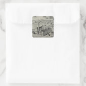 Arrowwant Mills Vierkante Sticker (Tas)