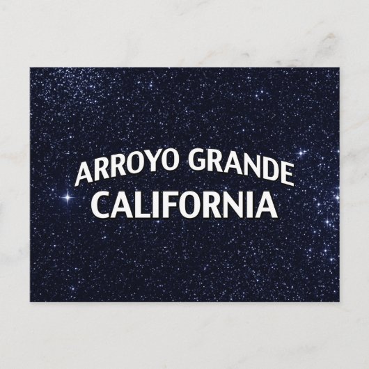 Arroyo Grande California Briefkaart (Voorkant)