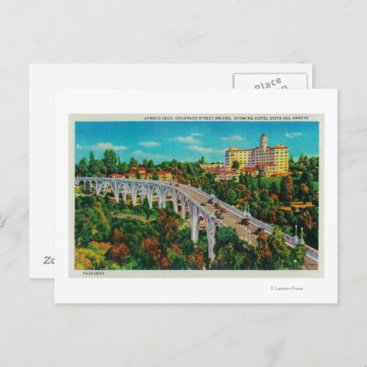 Arroyo Seco Bridge, Colorado Street Bridge Briefkaart (Voorkant / Achterkant)