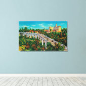 Arroyo Seco Bridge, Colorado Street Bridge Canvas Afdruk (Insitu (Houten vloer))