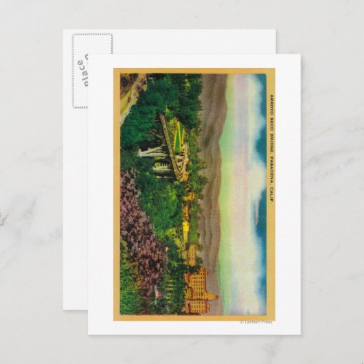 Arroyo Seco BridgePasadena, CA Briefkaart (Voorkant / Achterkant)