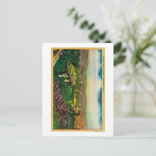 Arroyo Seco BridgePasadena, CA Briefkaart (Staand voorkant)