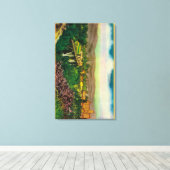 Arroyo Seco BridgePasadena, CA Canvas Afdruk (Insitu (Houten vloer))