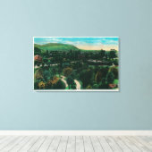 Arroyo Seco Motivering in Pasadena, CA Canvas Afdruk (Insitu (Houten vloer))