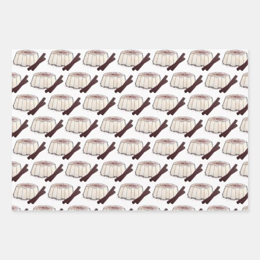 Arroz con Dulce Coquito Tembleque Puerto Rico Inpakpapier Vel (Voorkant 2)