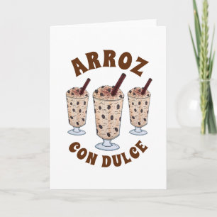 Arroz con Dulce Puerto Ricaanse Kokosrijstpudding Kaart