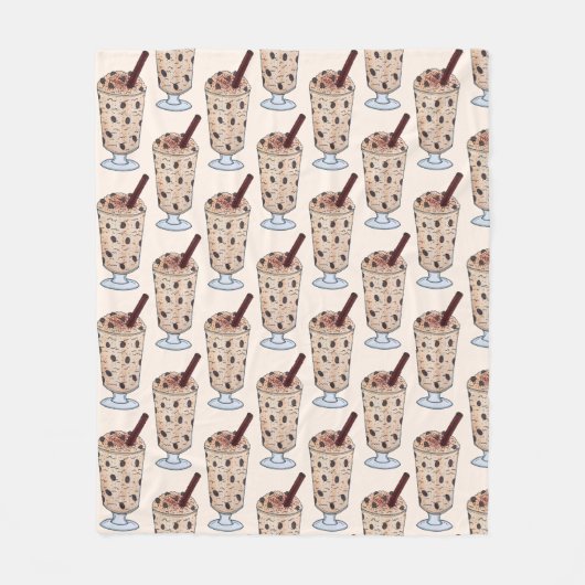 Arroz con Dulce Puerto Rican Coconut Rice Pudding Fleece Deken (Voorkant)