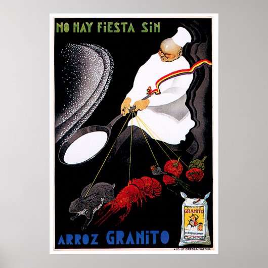 Arroz Granito Food and Art Poster (Voorkant)