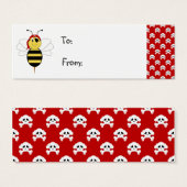 Arrr! Bee Bumble Bee Gift Label Mini Visitekaartjes (Voorkant /achterkant)