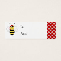 Arrr! Bee Bumble Bee Gift Label