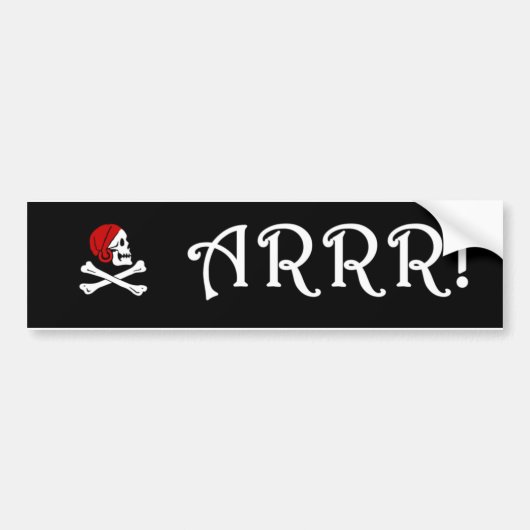 ARRR! BUMPERSTICKER (Voorkant)