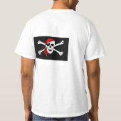 ARRR Matey Custom Pirate Mannen Tshirt Shirt Top (Achterkant)