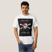 ARRR Matey Custom Pirate Mannen Tshirt Shirt Top (Voorkant volledig)