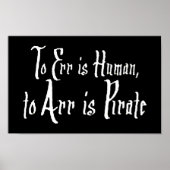 Arrr Pirate Poster (Voorkant)
