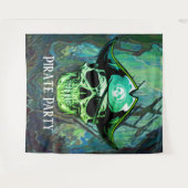 ARRRH Piraat Partij Schedel Wandkleed (Voorkant (horizontaal))