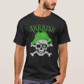 Arrrish Funny Saint Patricks Day Irish Pirate St P T-shirt (Voorkant)