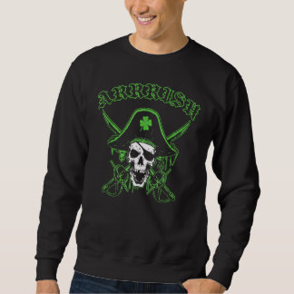 Arrrish St Patrick's Day Irish Pirate Skull Shamro Trui
