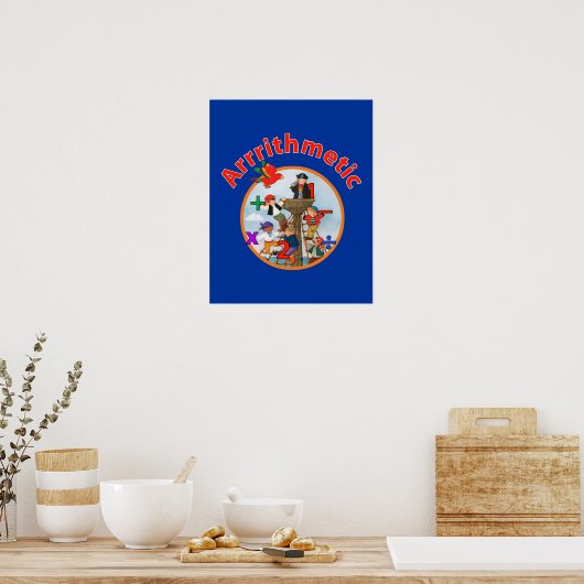 Arrrithmetisch Poster (Keuken)